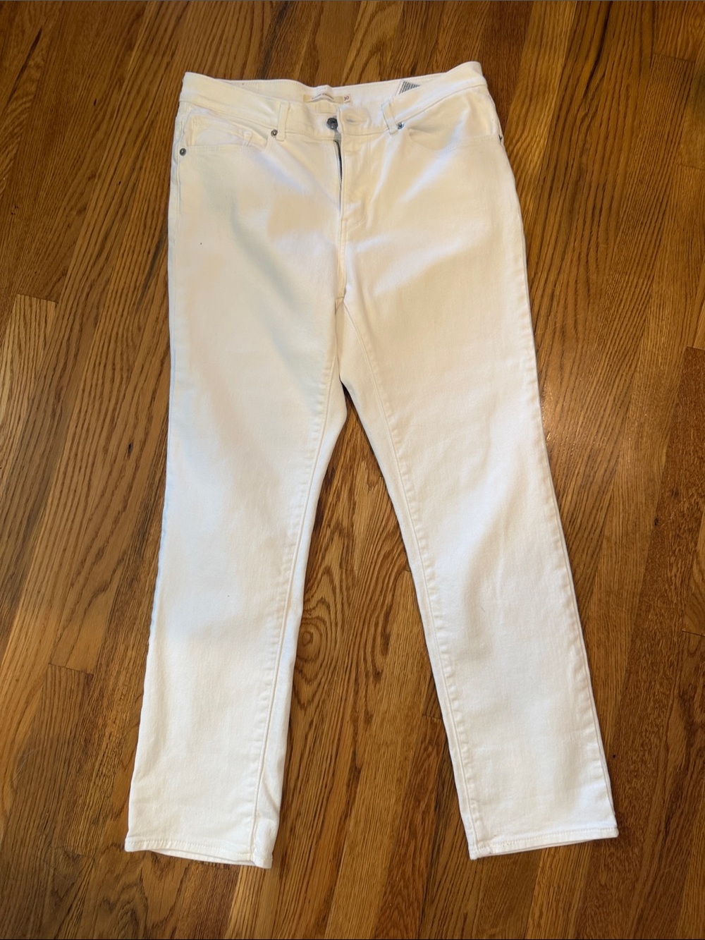 Levi's Men's White Slim Straight Jeans